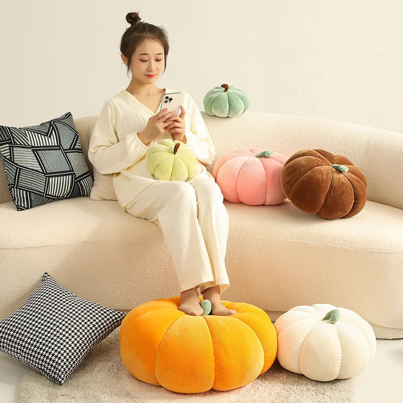 Peluche Citrouille Halloween Kawaii - Oreiller Décoratif