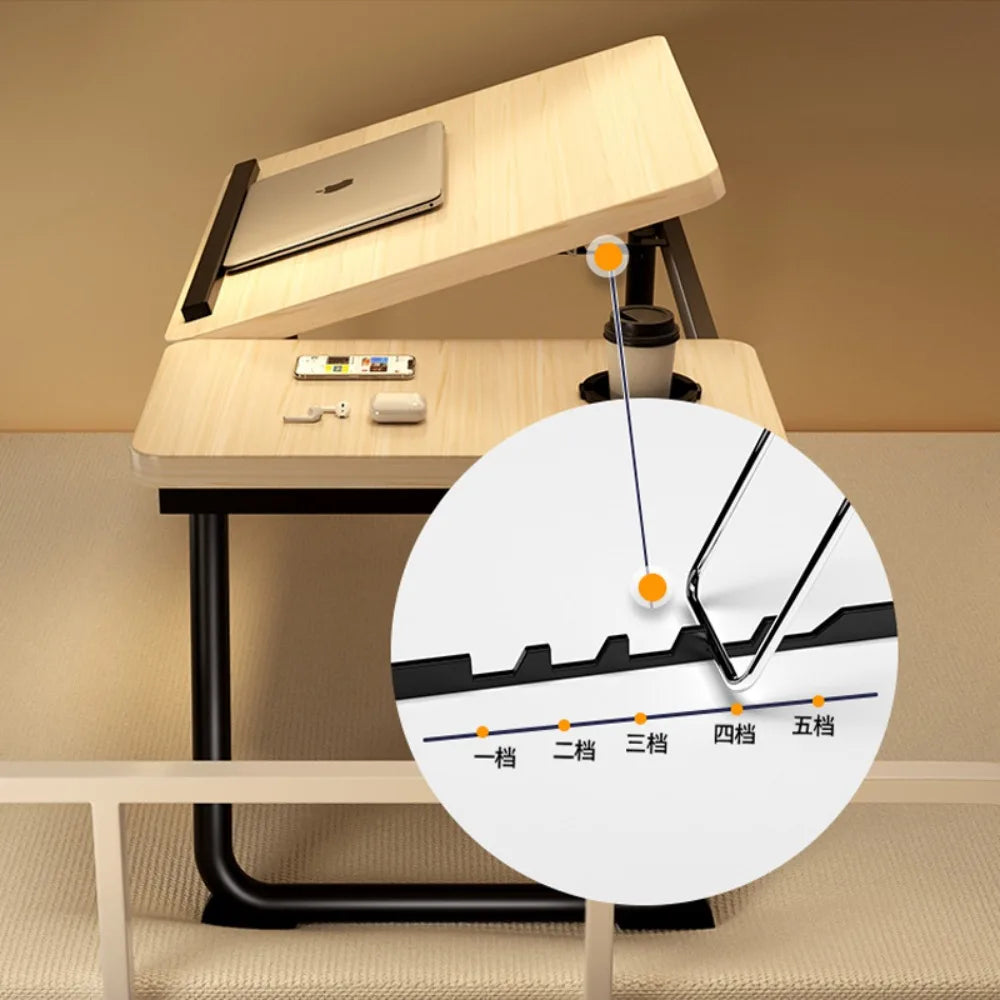 Table Élévatrice Ordinateur Pliante - Bureau Réglable Portable & Ergonomique