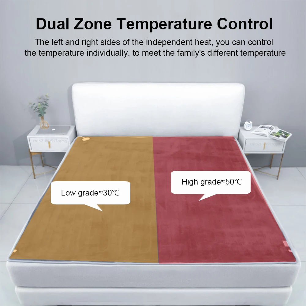 Couverture Chauffante Thermostat Automatique - Matelas Chauffant Double