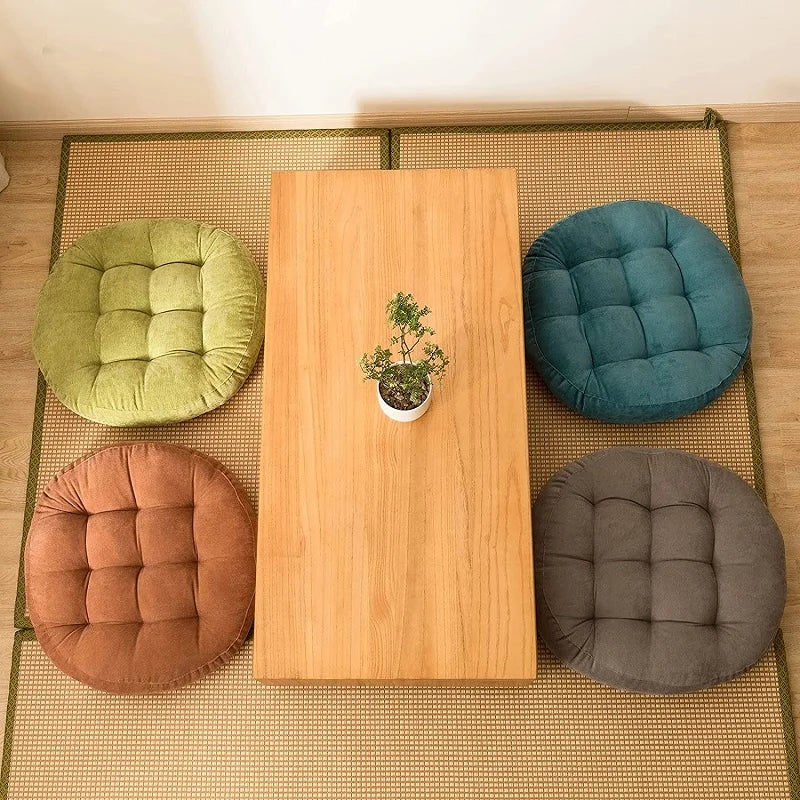 Coussin Sol Rond Tatami - Siège Confortable XXL