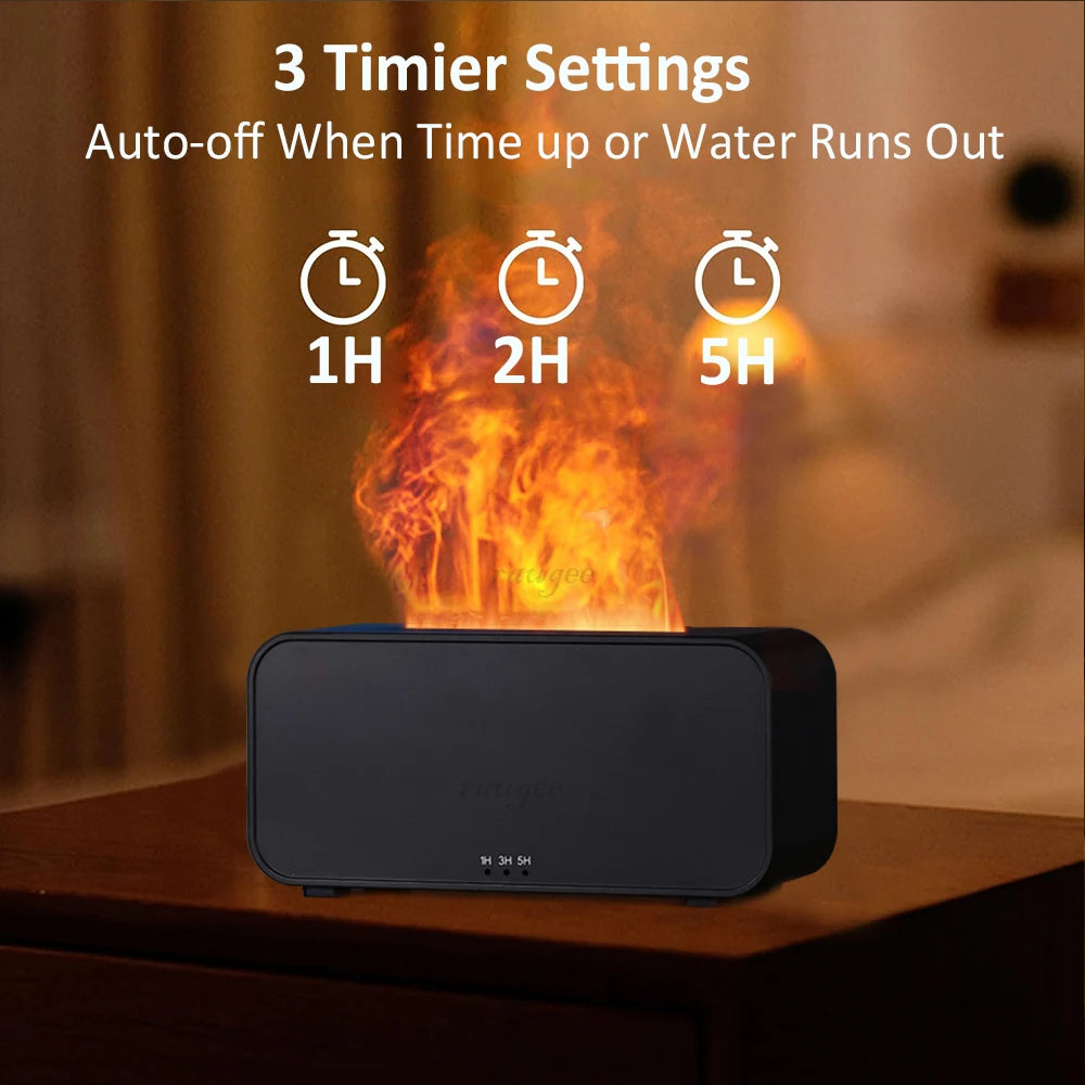 Humidificateur Arôme LED - Diffuseur Flamme Automatique
