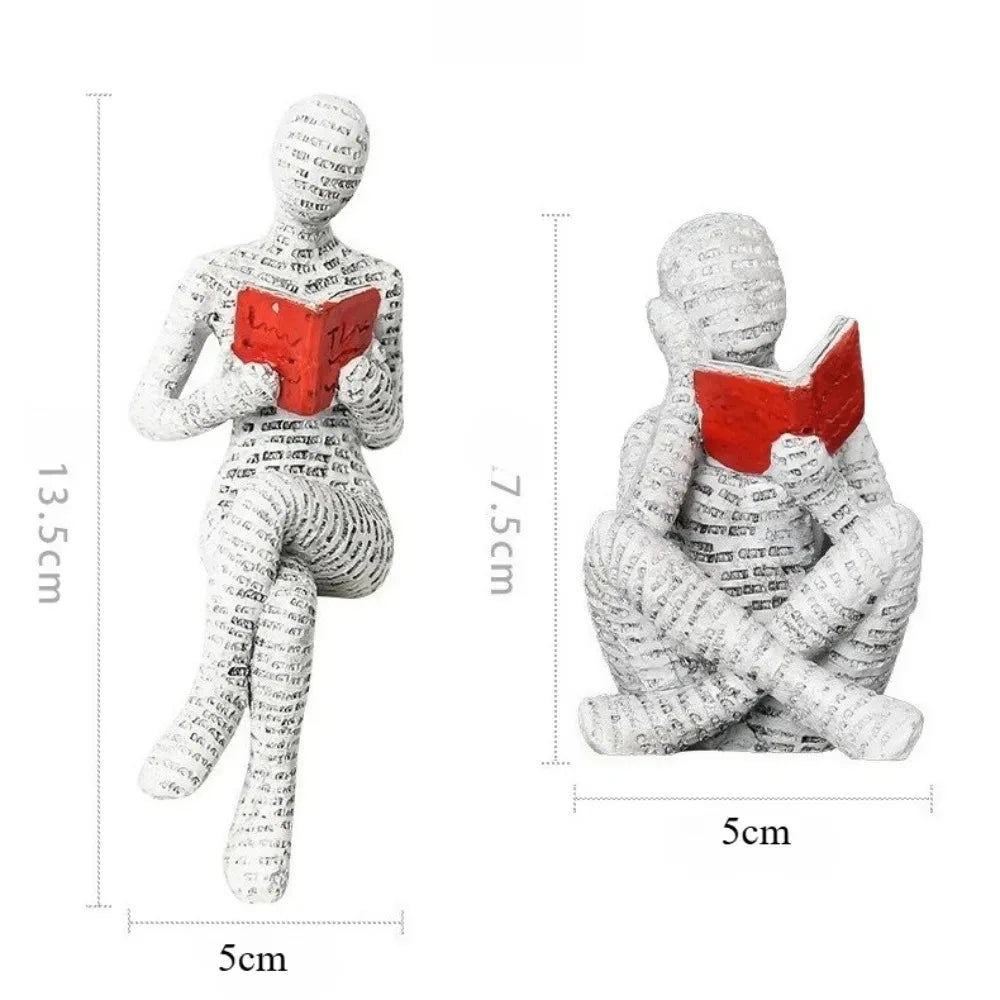 Figurine Décorative Abstraite en Résine - Statue Design Moderne