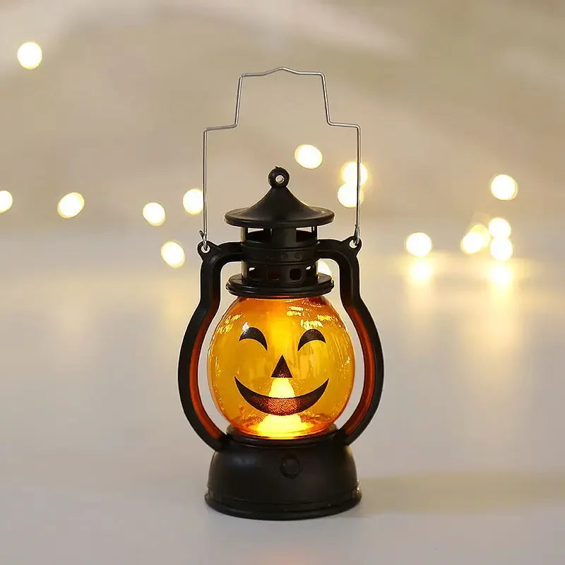 Lanterne LED Halloween - Citrouille & Fantôme Déco