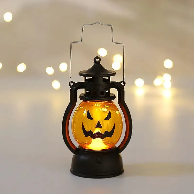 Lanterne LED Halloween - Citrouille & Fantôme Déco