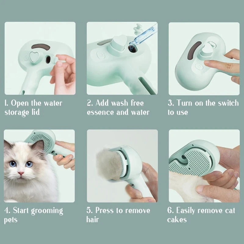 Peigne Massage Vapeur - Votre Spa Magique Thérapeutique