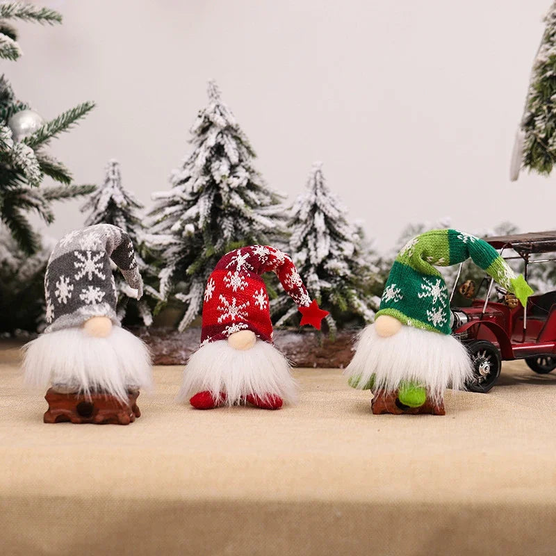 Gnome Lumineux LED Sécurisé Enfant - Ornement Noël Sans Visage