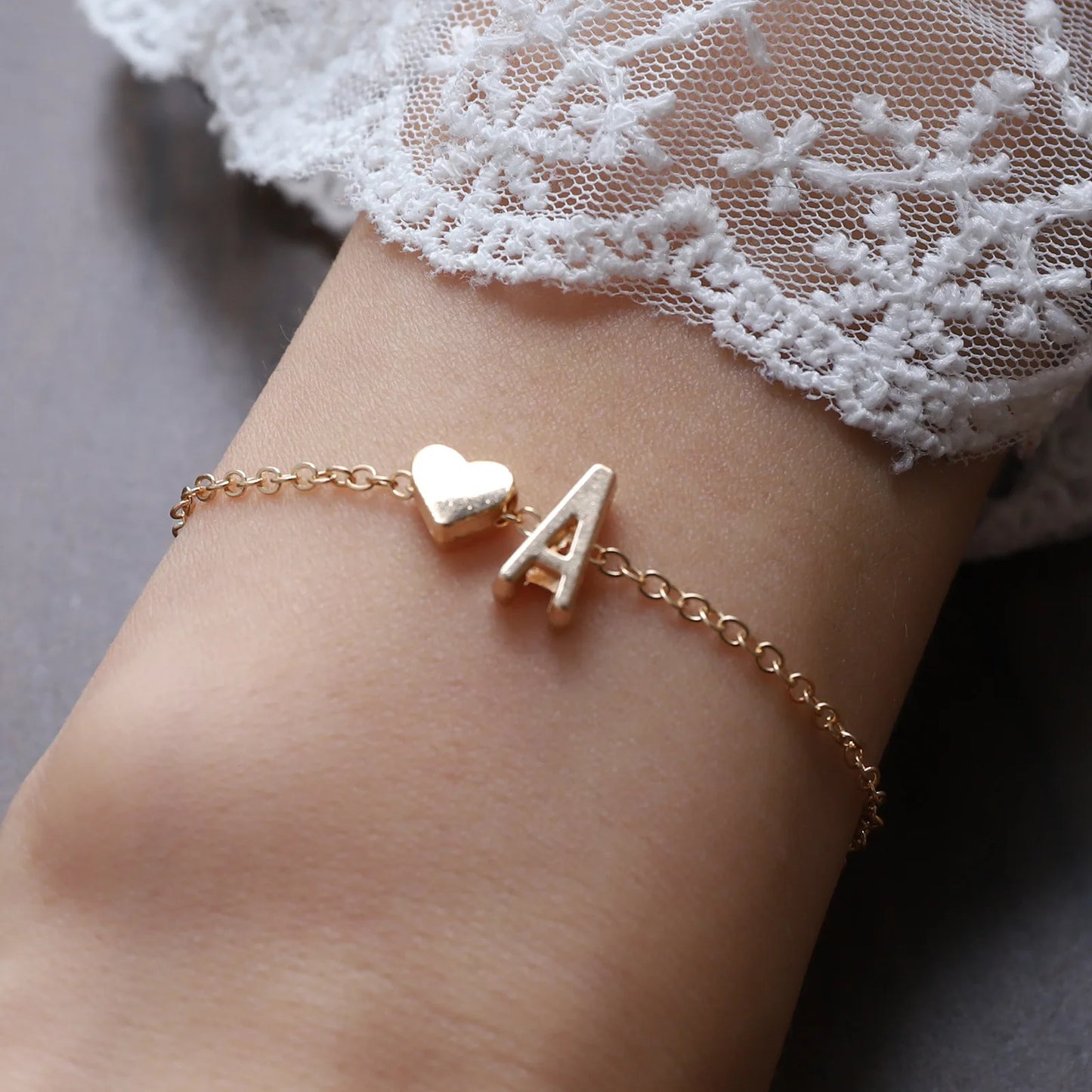 Bracelet Lettre Alphabet Personnalisé - Bijou Initial Tendance