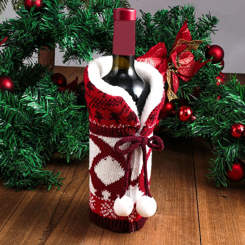 Sac Couverture Bouteille Vin Noël - Votre Père Noël Magique Cadeau
