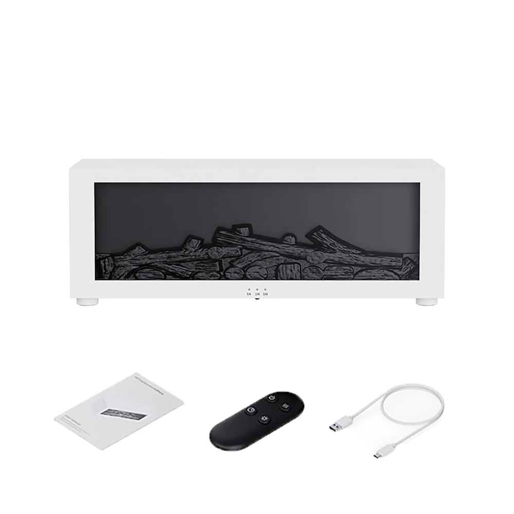 Humidificateur Flamme LED - Télécommande Arôme