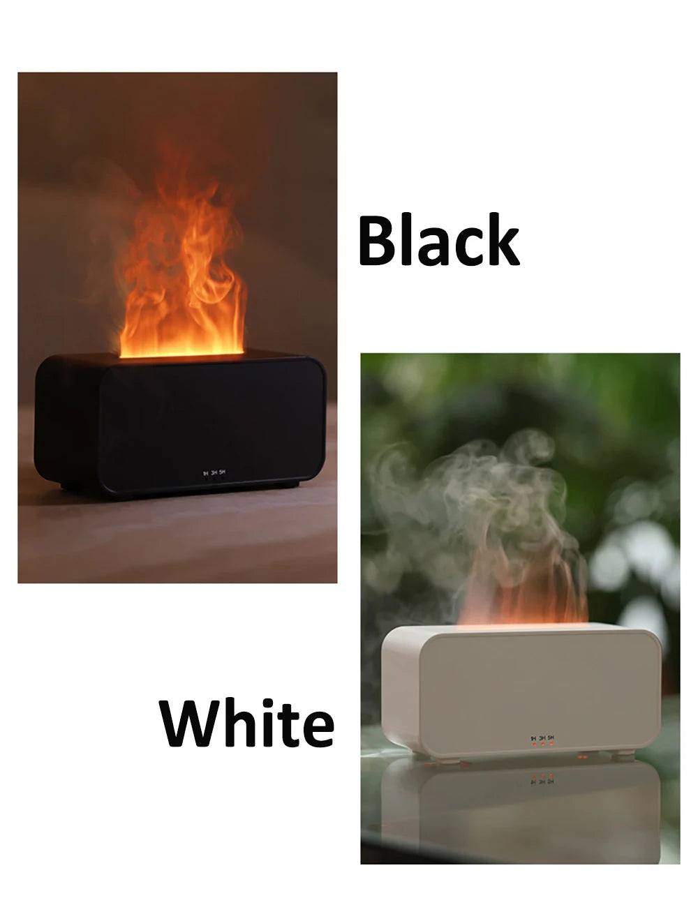 Humidificateur Arôme LED - Diffuseur Flamme Automatique