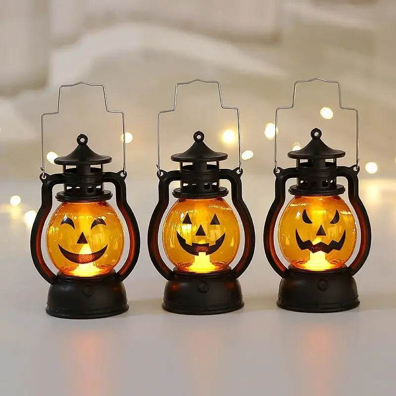 Lanterne LED Halloween - Citrouille & Fantôme Déco