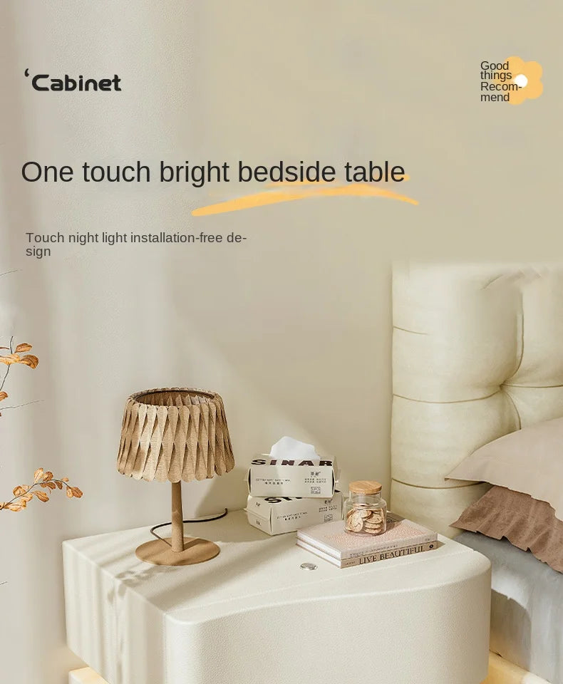 Petite Armoire Rangement Ultra Étroite - Table Chevet Moderne & Créative