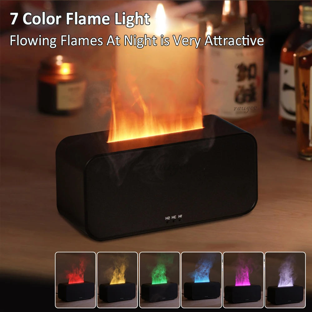 Humidificateur Arôme LED - Diffuseur Flamme Automatique