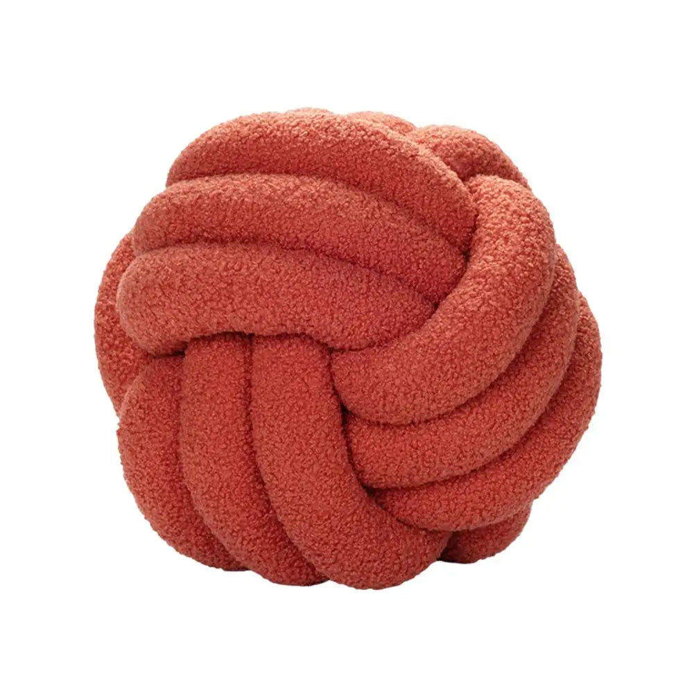 Oreiller Boule Noué Écologique - Coussin Déco Tissé Main