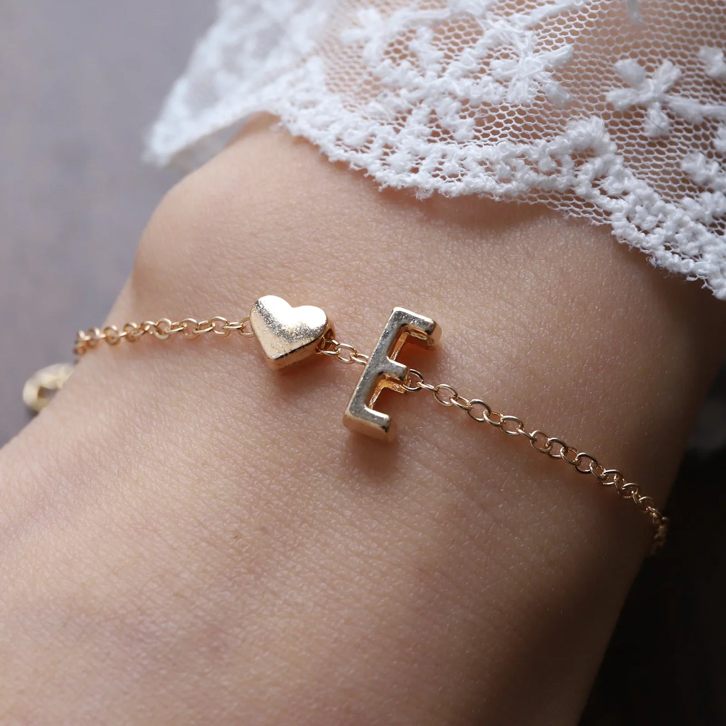 Bracelet Lettre Alphabet Personnalisé - Bijou Initial Tendance