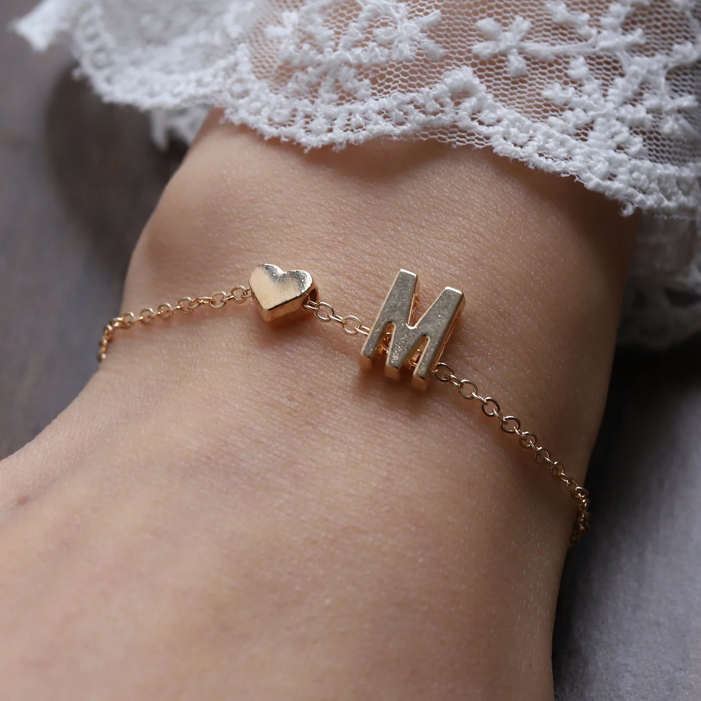 Bracelet Lettre Alphabet Personnalisé - Bijou Initial Tendance