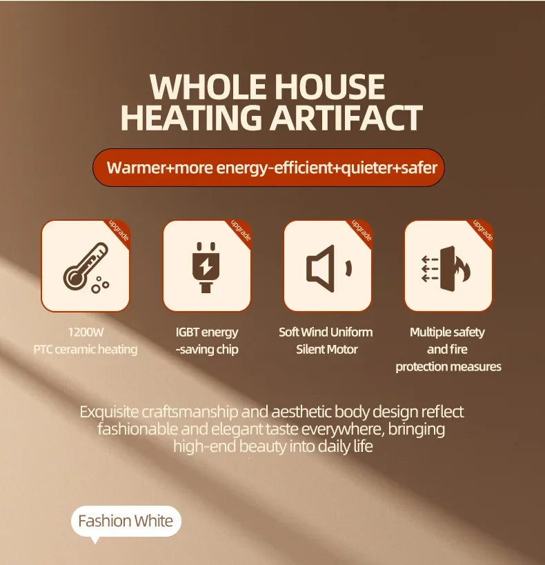 Radiateur d'Appoint Électrique - Chauffage Portable Efficace