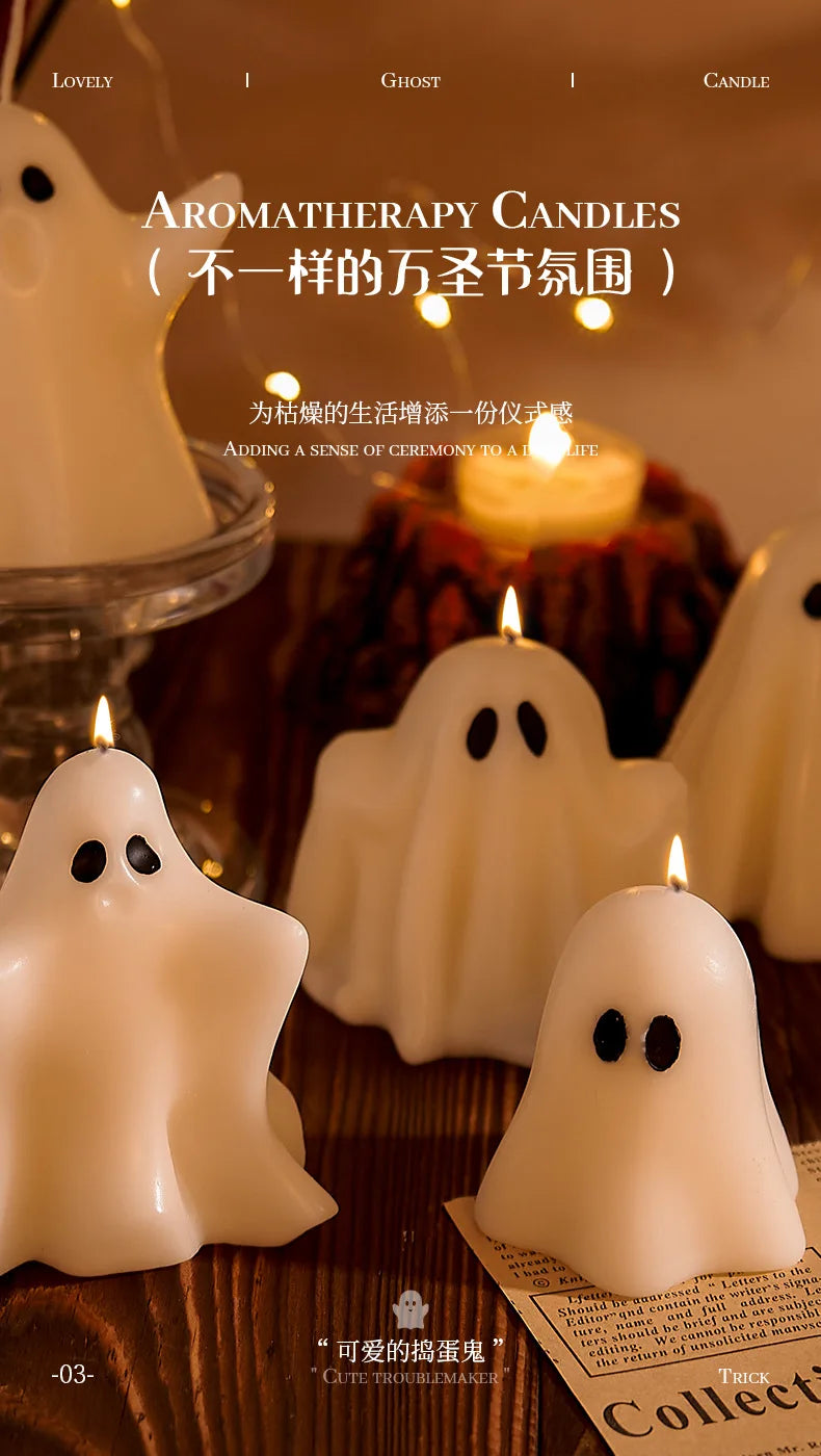 Bougie Parfumée Cire de Soja Artisanale - Aromathérapie Halloween