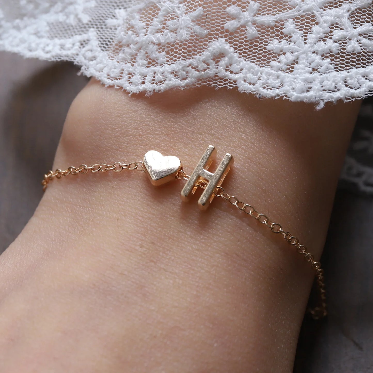Bracelet Lettre Alphabet Personnalisé - Bijou Initial Tendance