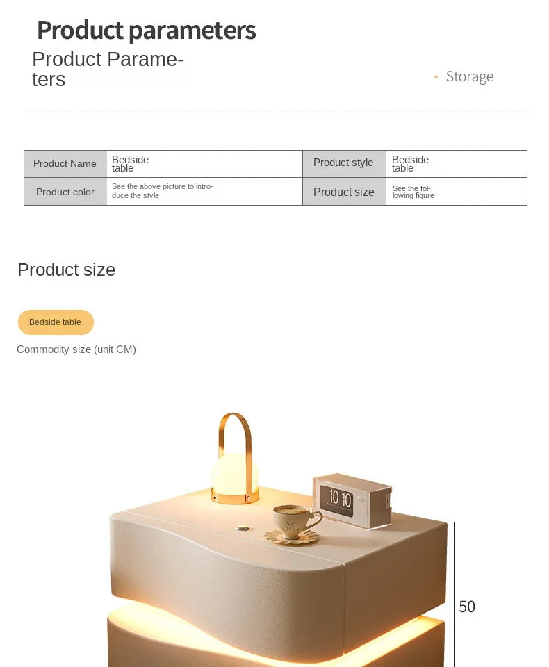 Petite Armoire Rangement Ultra Étroite - Table Chevet Moderne & Créative