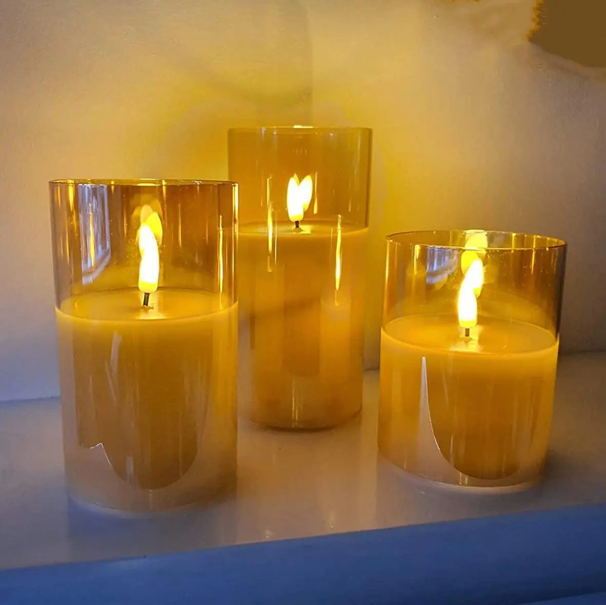 Bougies LED Télécommandées - Set Déco Mariage & Noël