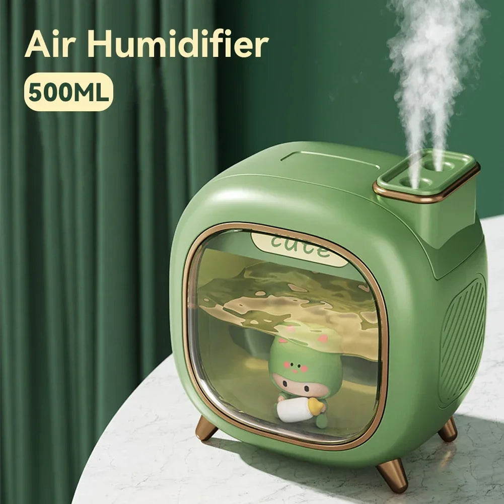 Humidificateur 500ml USB-C Rechargeable - Votre Compagnon Kawaii Magique