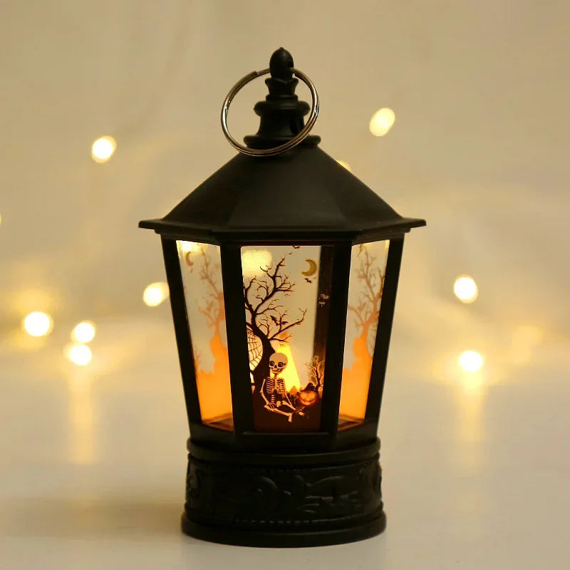 Lanterne LED Halloween - Citrouille & Fantôme Déco