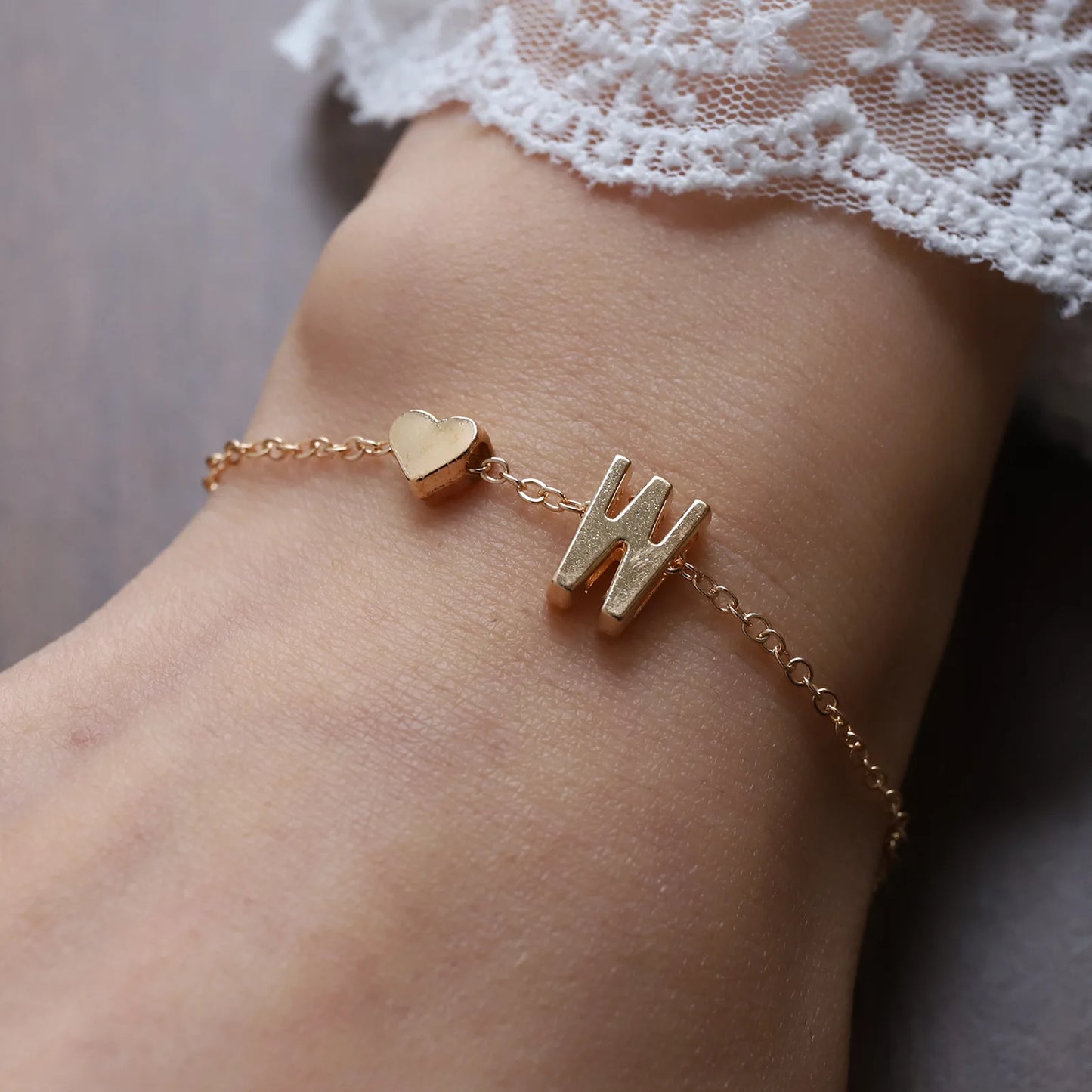 Bracelet Lettre Alphabet Personnalisé - Bijou Initial Tendance