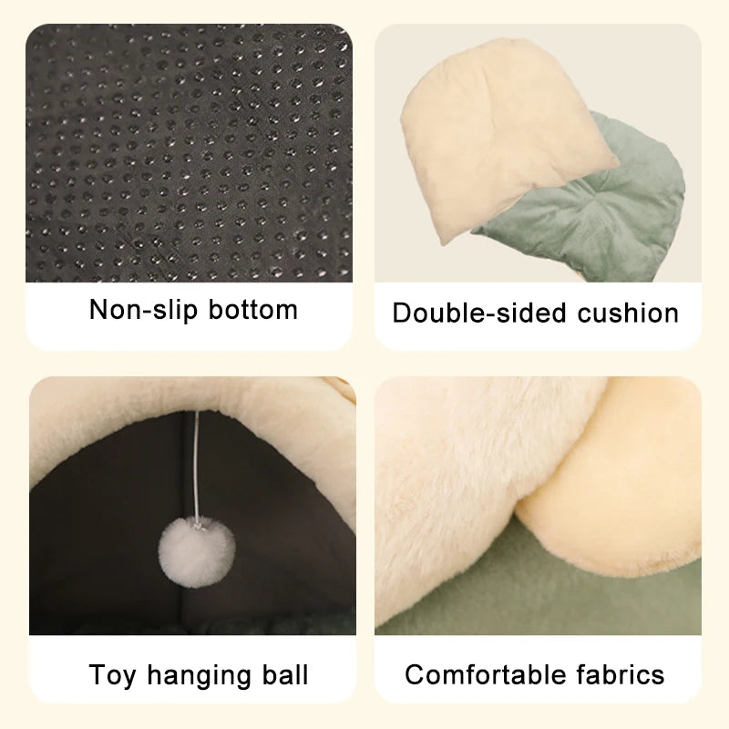 Tente Chat Auto Chauffante - Grotte Pliable Lavable