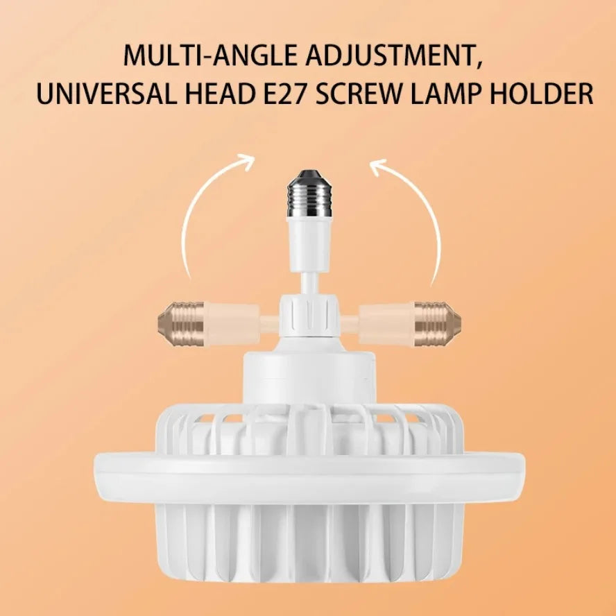 Lampe Chauffante Ventilateur 3-en-1 - Télécommande Incluse