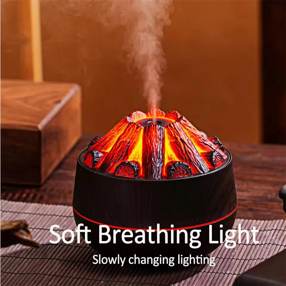 Humidificateur Flamme 300ml - Votre Foyer Magique d'Aromathérapie