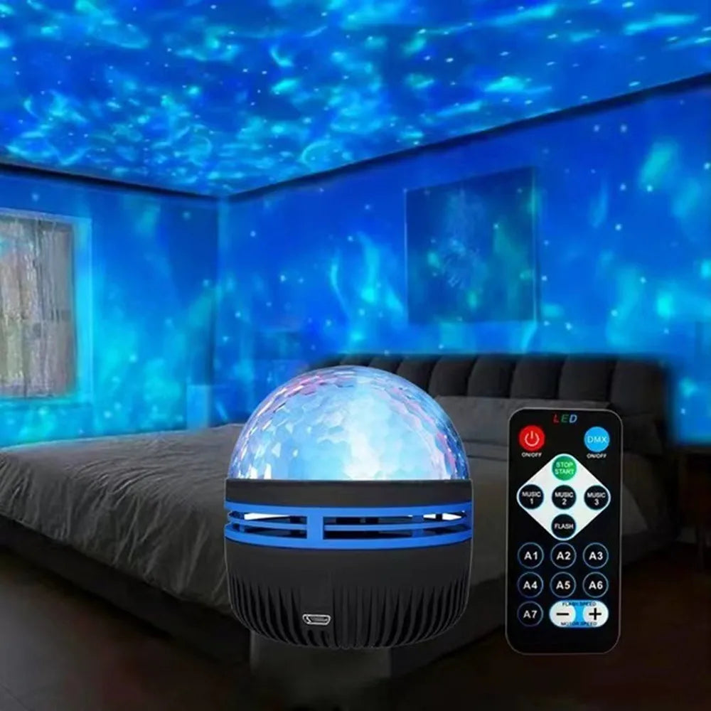 Projecteur Ciel Étoilé Aurores Boréales - Veilleuse LED USB"