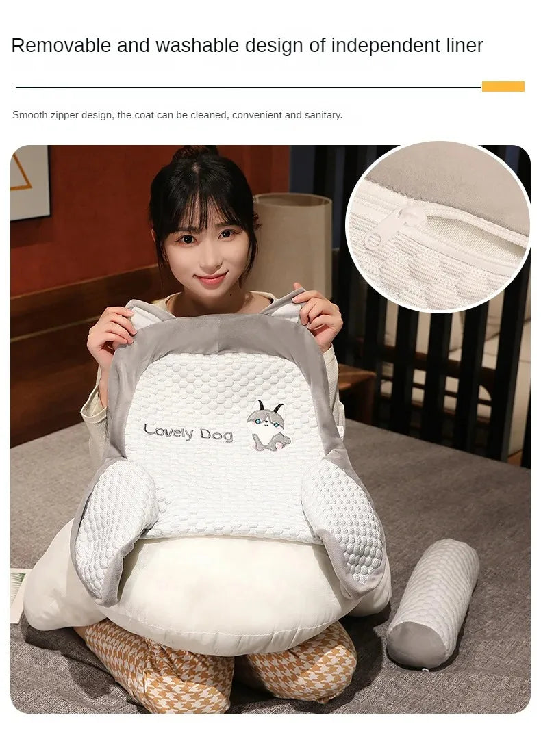 Coussin de Chevet à Pois Glacés - Grand Dossier Confort & Style