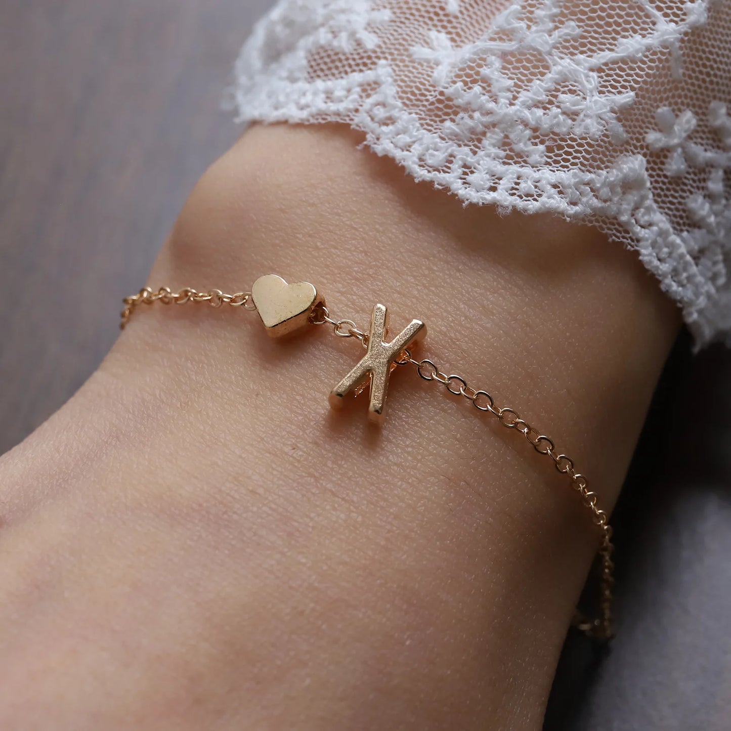 Bracelet Lettre Alphabet Personnalisé - Bijou Initial Tendance