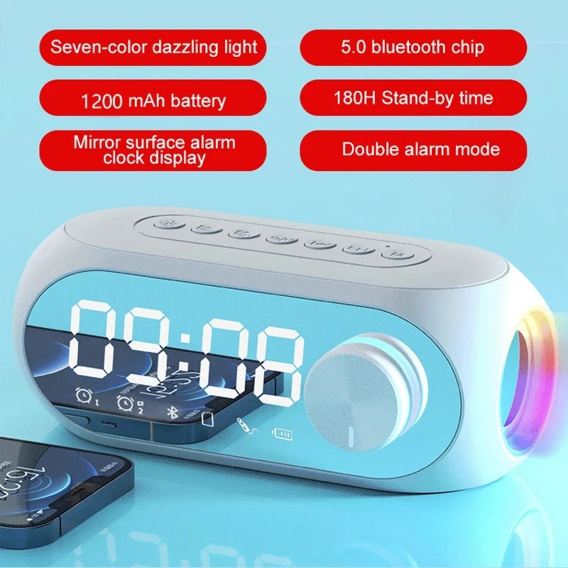 Réveil Radio FM Bluetooth - Votre Station Magique Multifonction