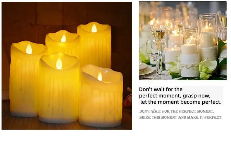 Bougie LED Électronique - Décoration Lumineuse Réaliste