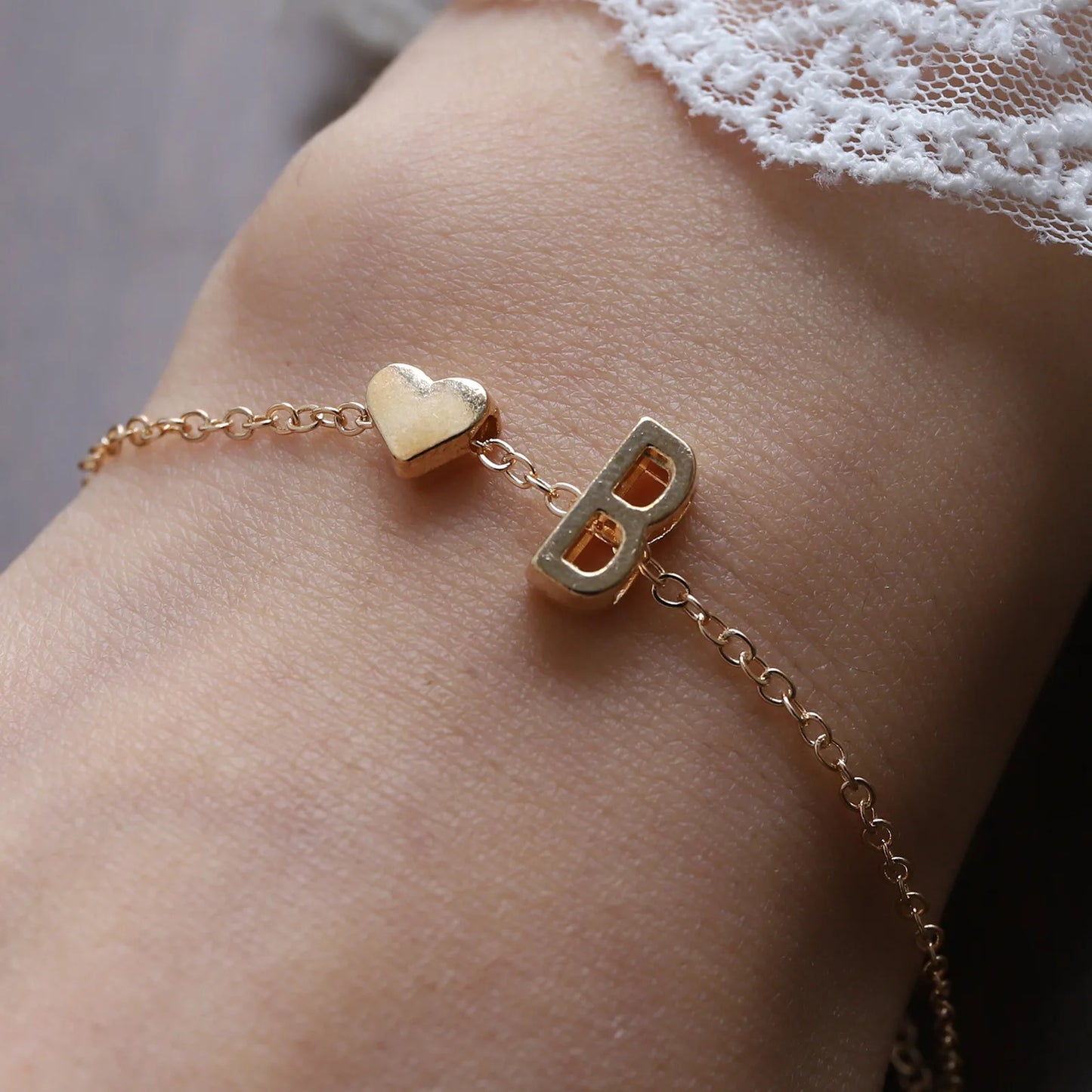 Bracelet Lettre Alphabet Personnalisé - Bijou Initial Tendance