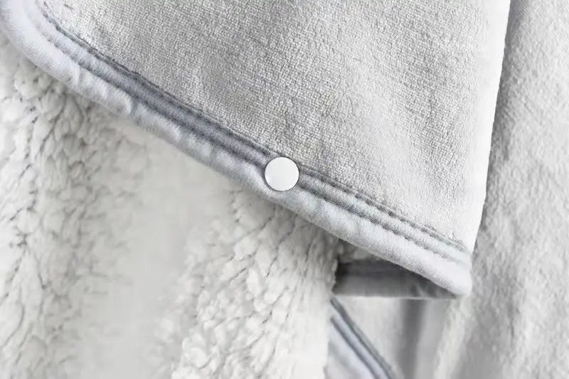 Couverture Sherpa Double Couche - Plaid Étudiant Doux