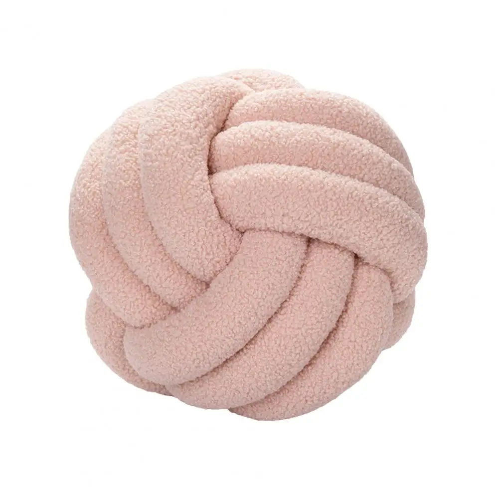Oreiller Boule Noué Écologique - Coussin Déco Tissé Main