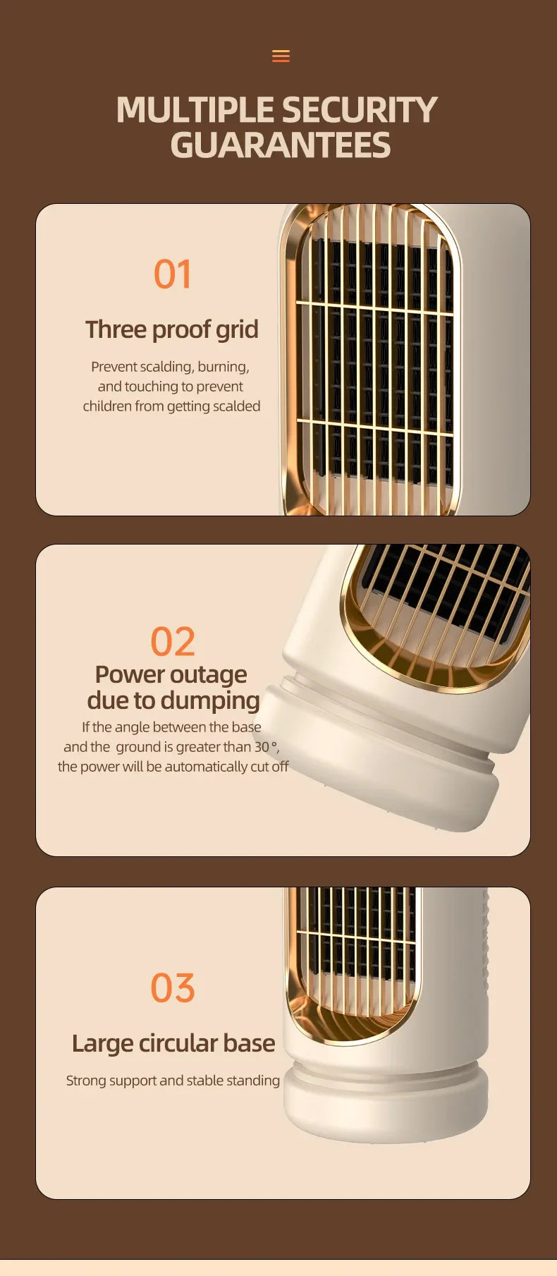 Radiateur d'Appoint Électrique - Chauffage Portable Efficace
