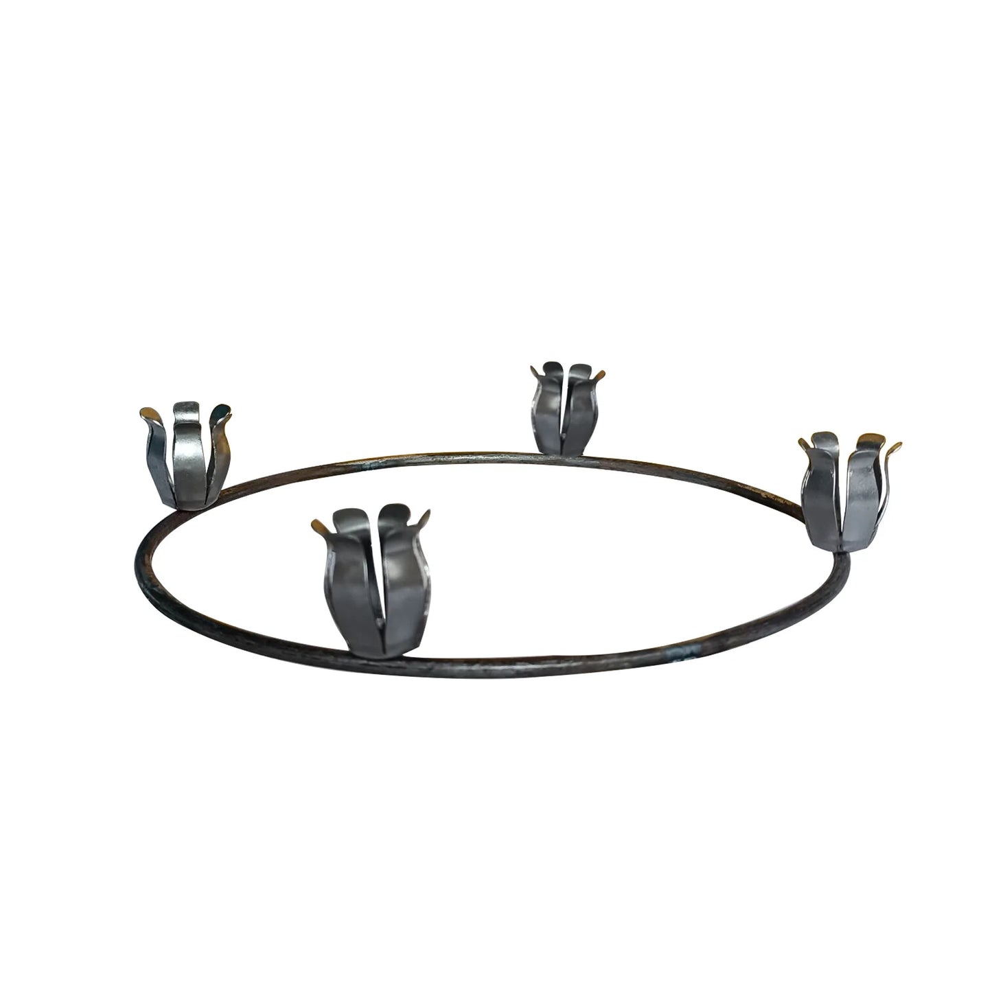 Couronne Bougeoir Noël 2 Styles - Fer Forgé & Plantes Artificielles