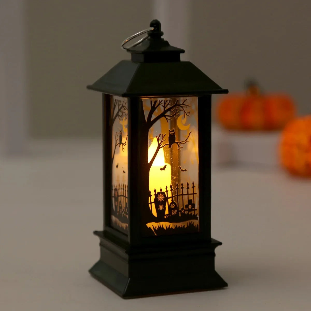 Lanterne LED Halloween - Citrouille & Fantôme Déco