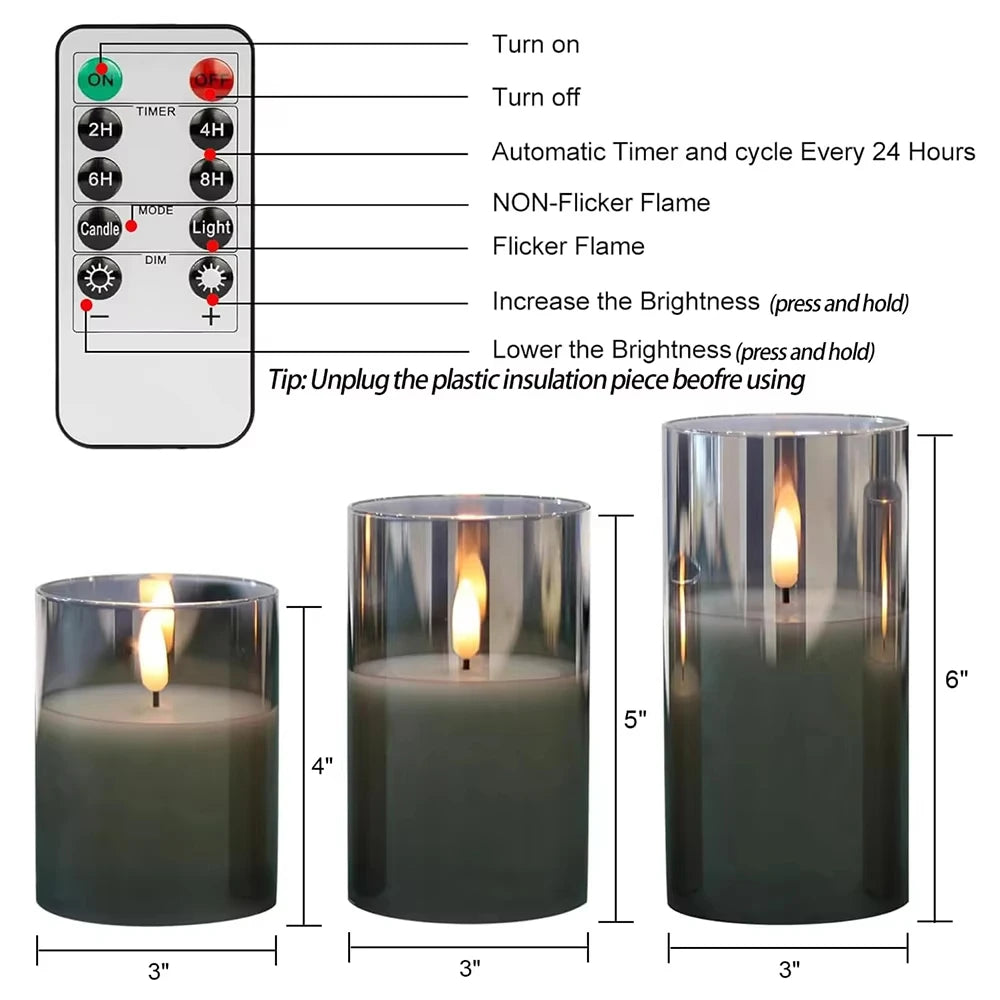 Bougies LED Télécommandées - Set Déco Mariage & Noël