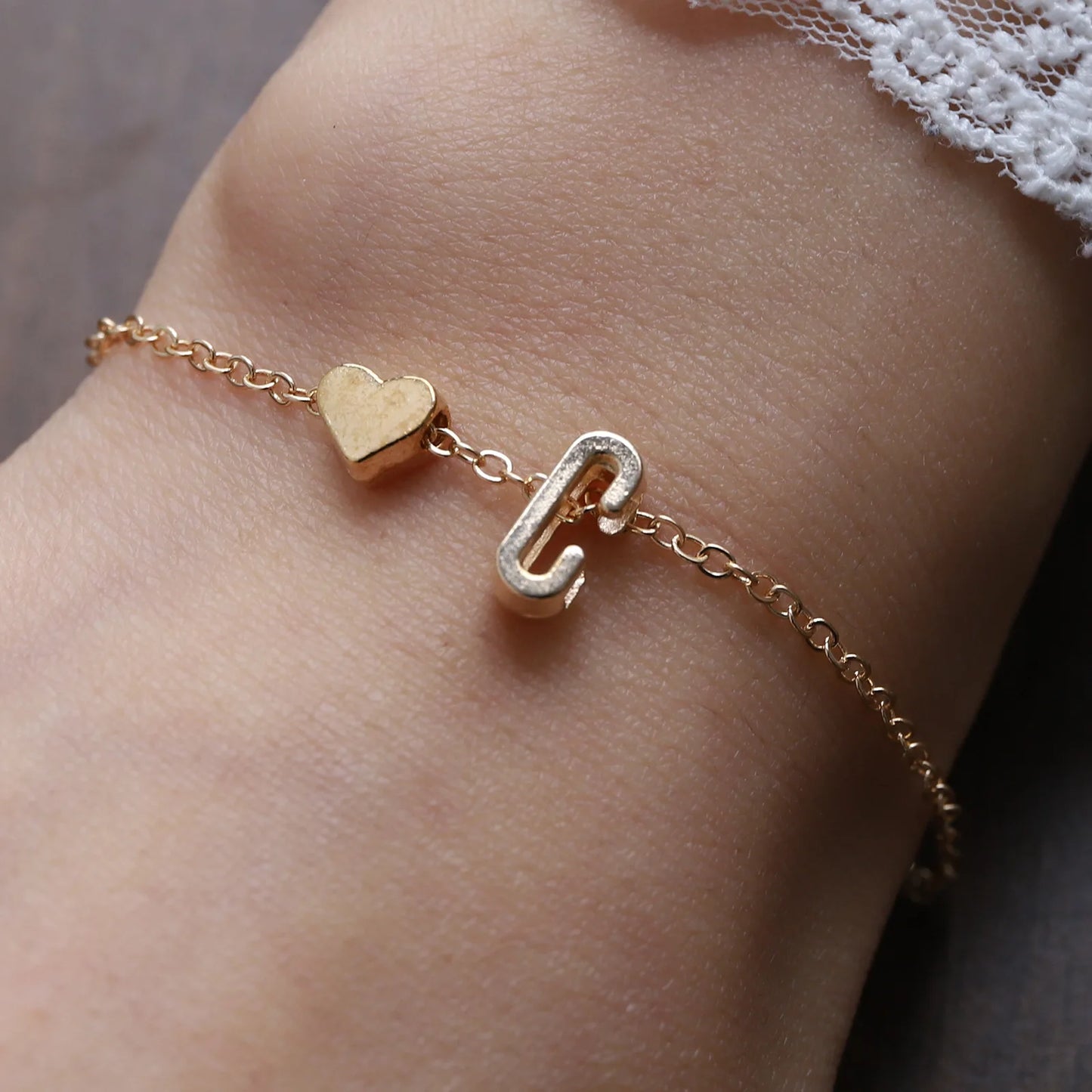 Bracelet Lettre Alphabet Personnalisé - Bijou Initial Tendance