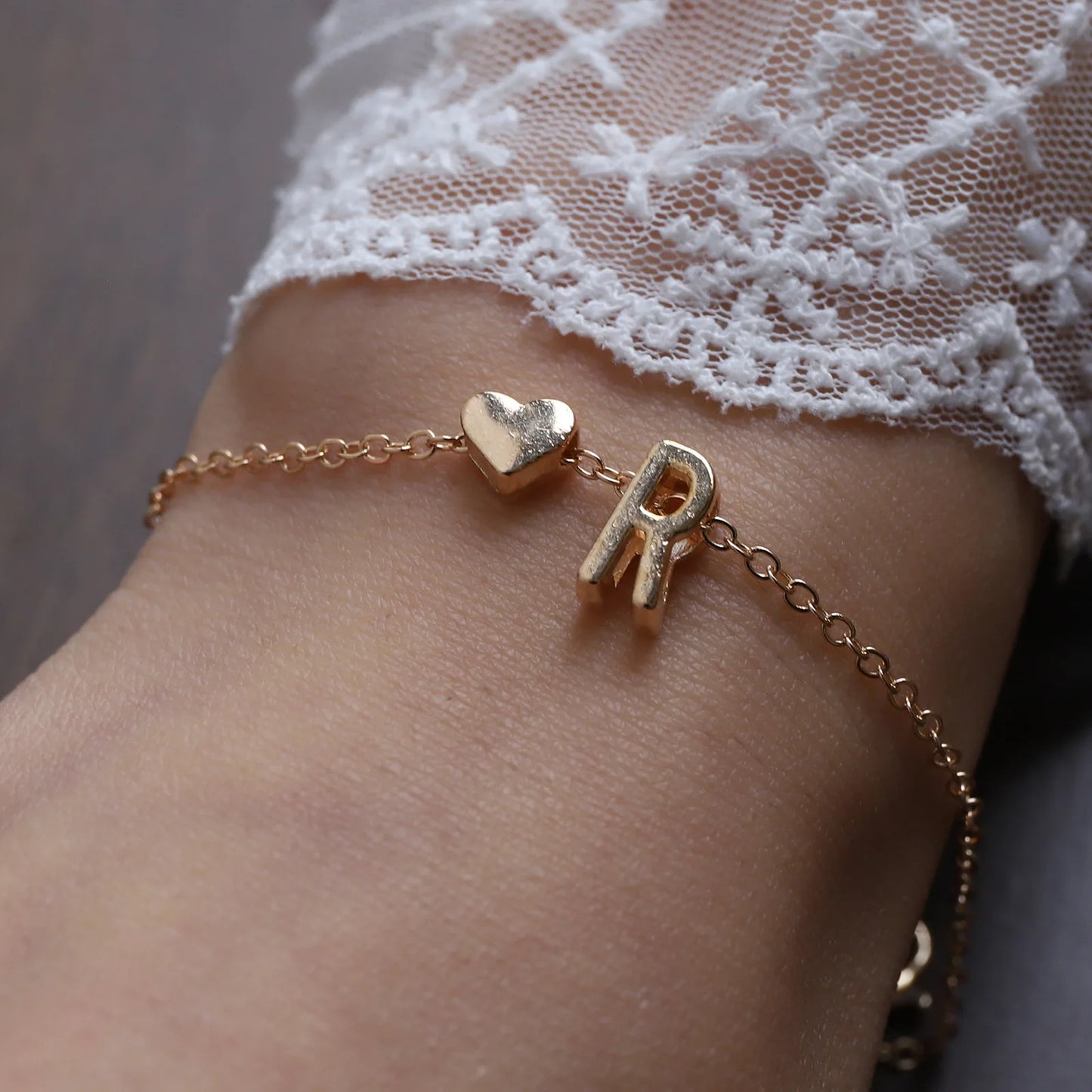 Bracelet Lettre Alphabet Personnalisé - Bijou Initial Tendance