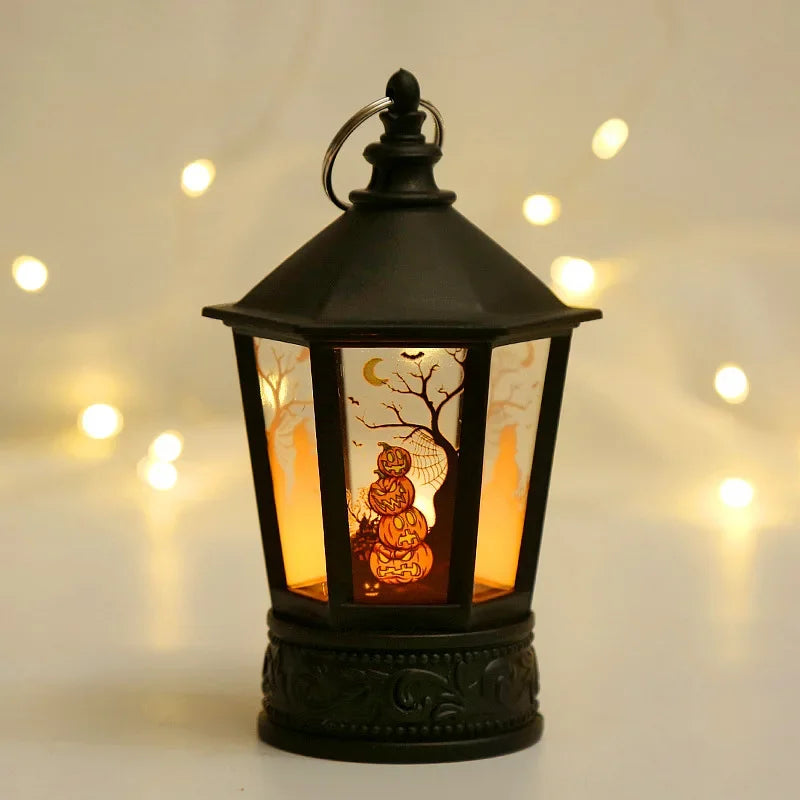 Lanterne LED Halloween - Citrouille & Fantôme Déco