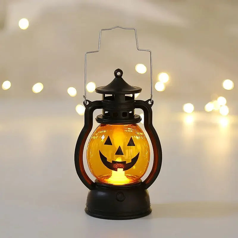 Lanterne LED Halloween - Citrouille & Fantôme Déco