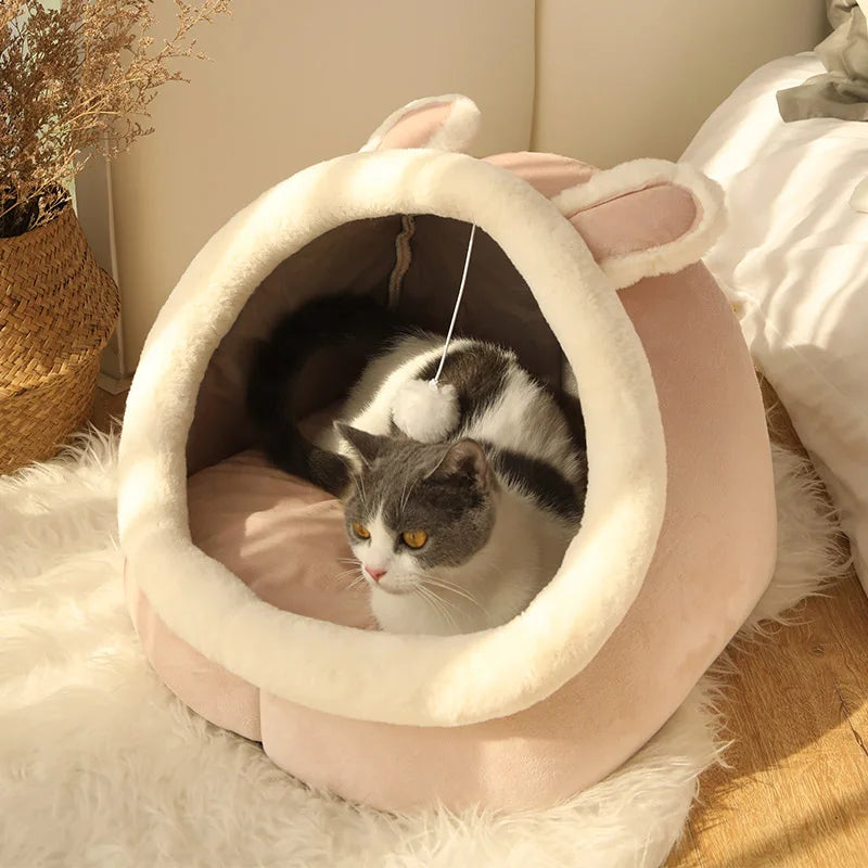 Tente Chat Auto Chauffante - Grotte Pliable Lavable