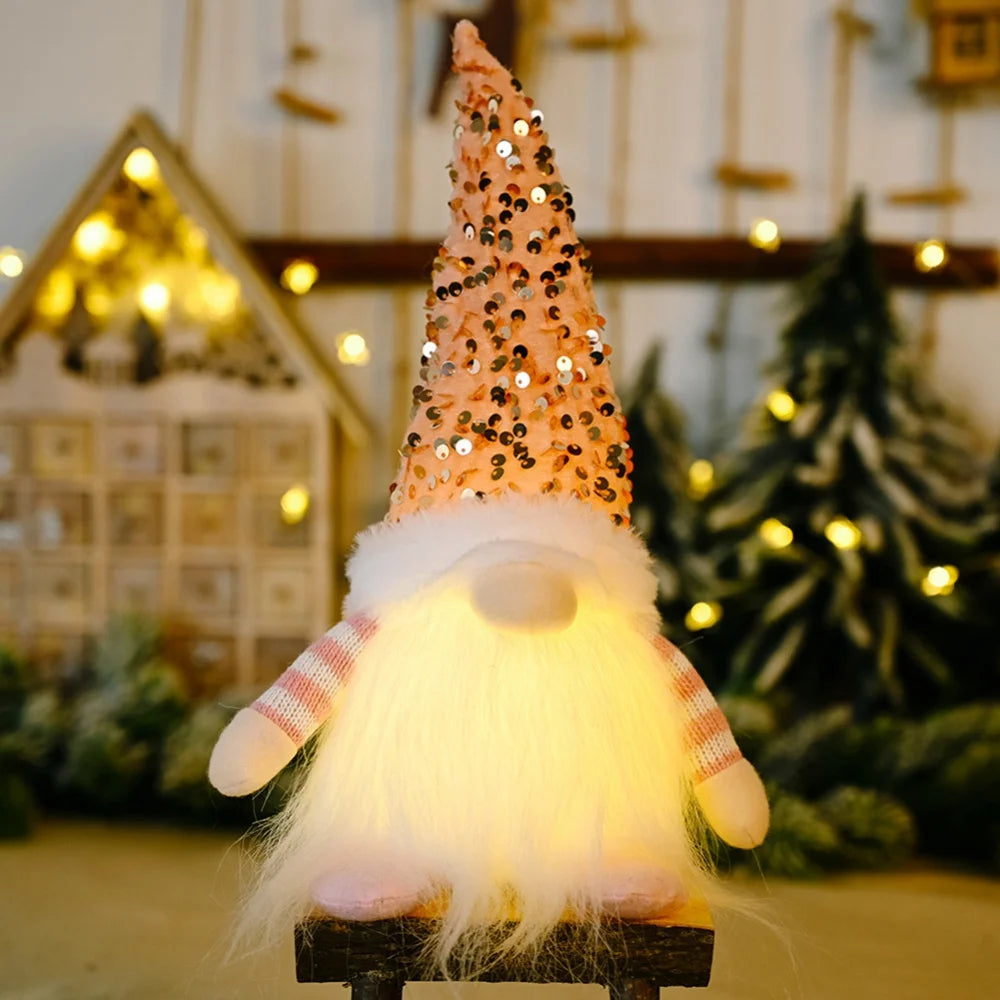 Gnome Elfe LED Sécurisé Enfant - Peluche Lumineuse Noël 2024