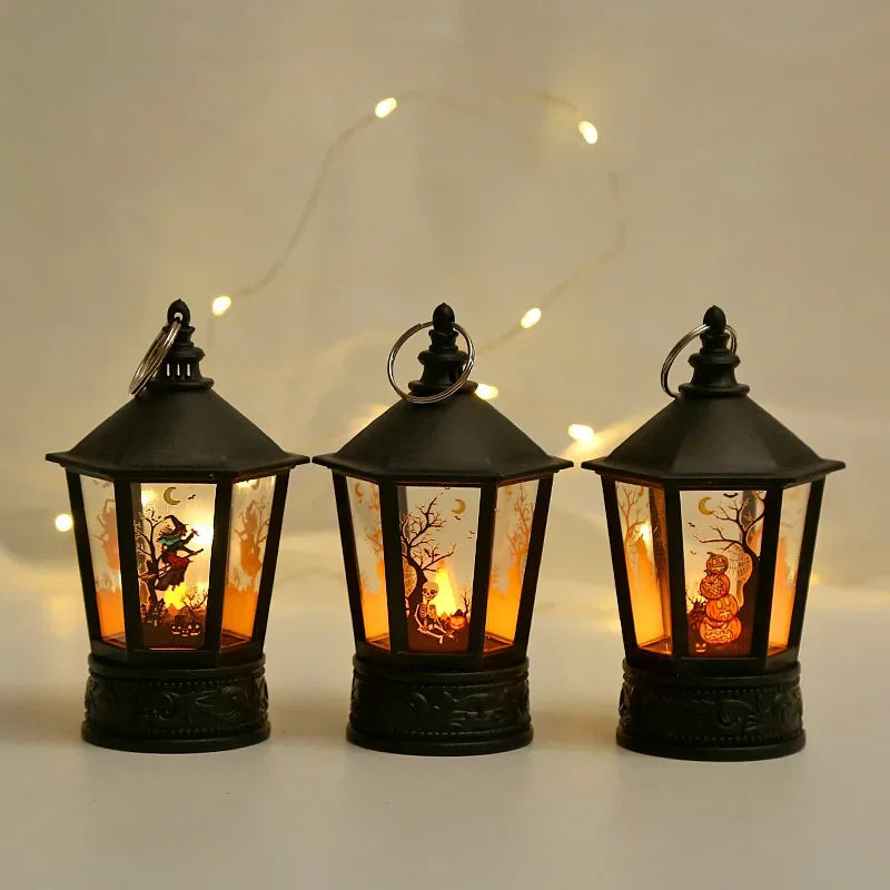 Lanterne LED Halloween - Citrouille & Fantôme Déco